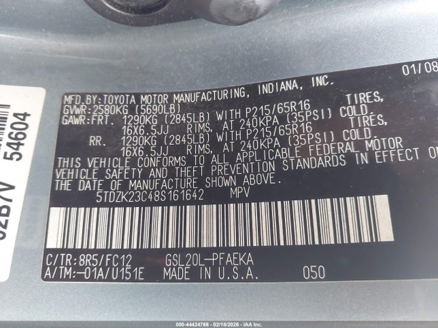 Toyota Sienna Le