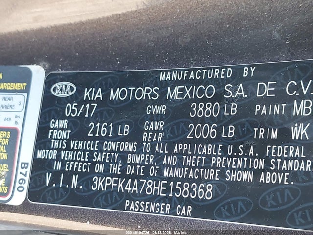 Kia Forte Lx