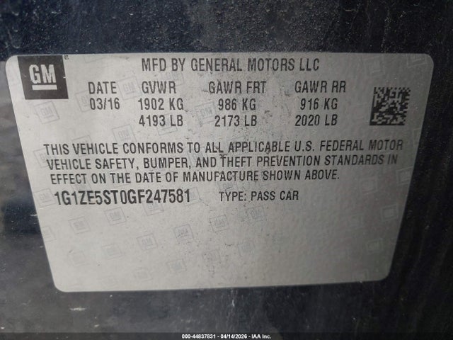 Chevrolet Malibu 1lt