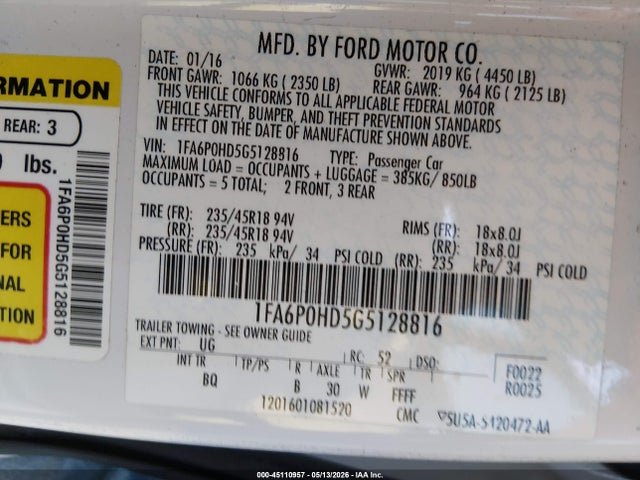 Ford Fusion Se