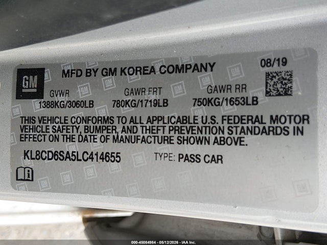 Chevrolet Spark Fwd 1lt Automatic