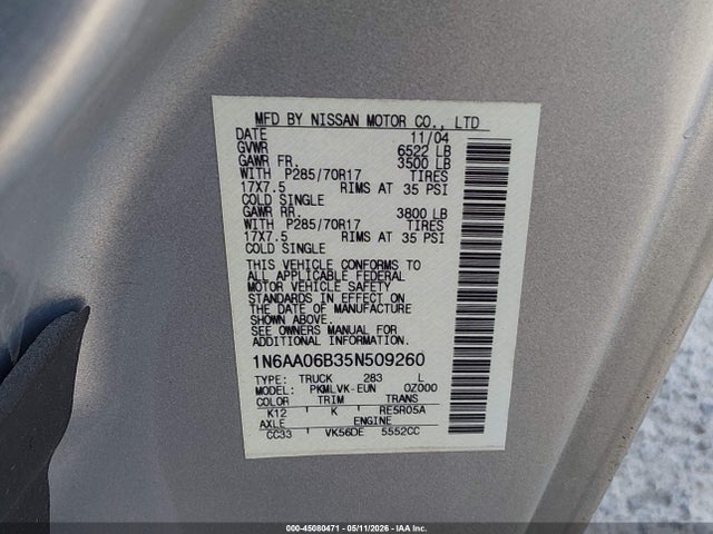 Nissan Titan Le