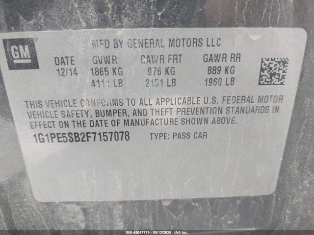 Chevrolet Cruze 2lt Auto