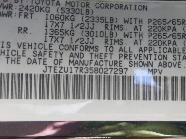 Toyota 4Runner Limited V6