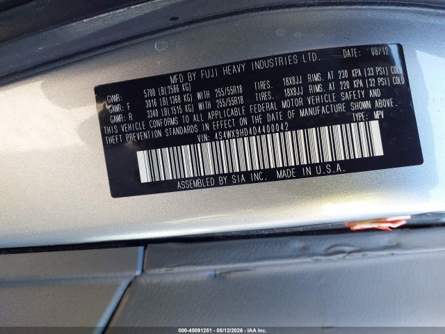 Subaru Tribeca 3.6r Limited