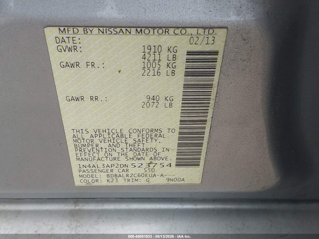 Nissan Altima 2.5 S
