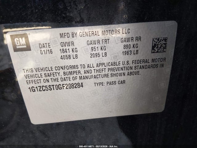 Chevrolet Malibu 1fl