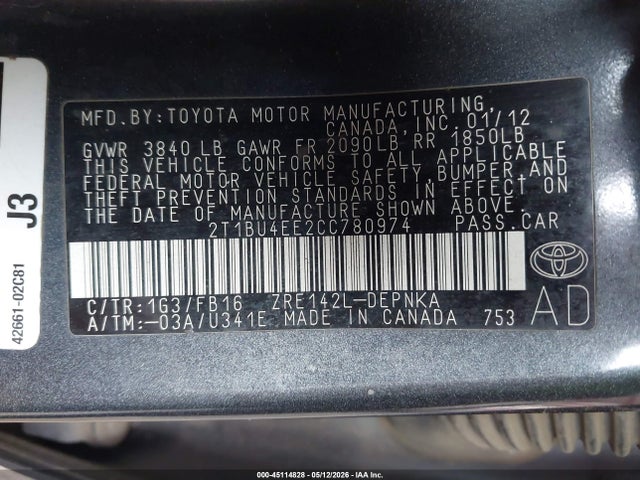Toyota Corolla Le
