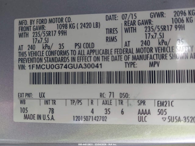 Ford Escape Se