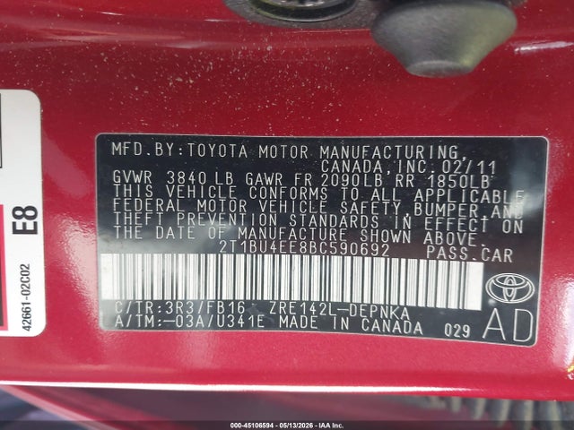 Toyota Corolla Le