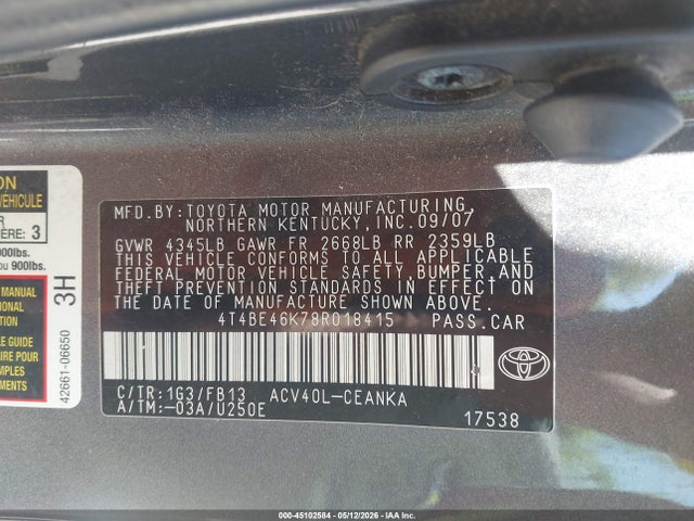 Toyota Camry Le