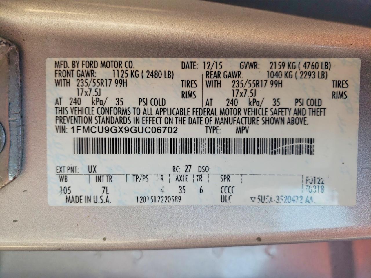 Ford Escape Se