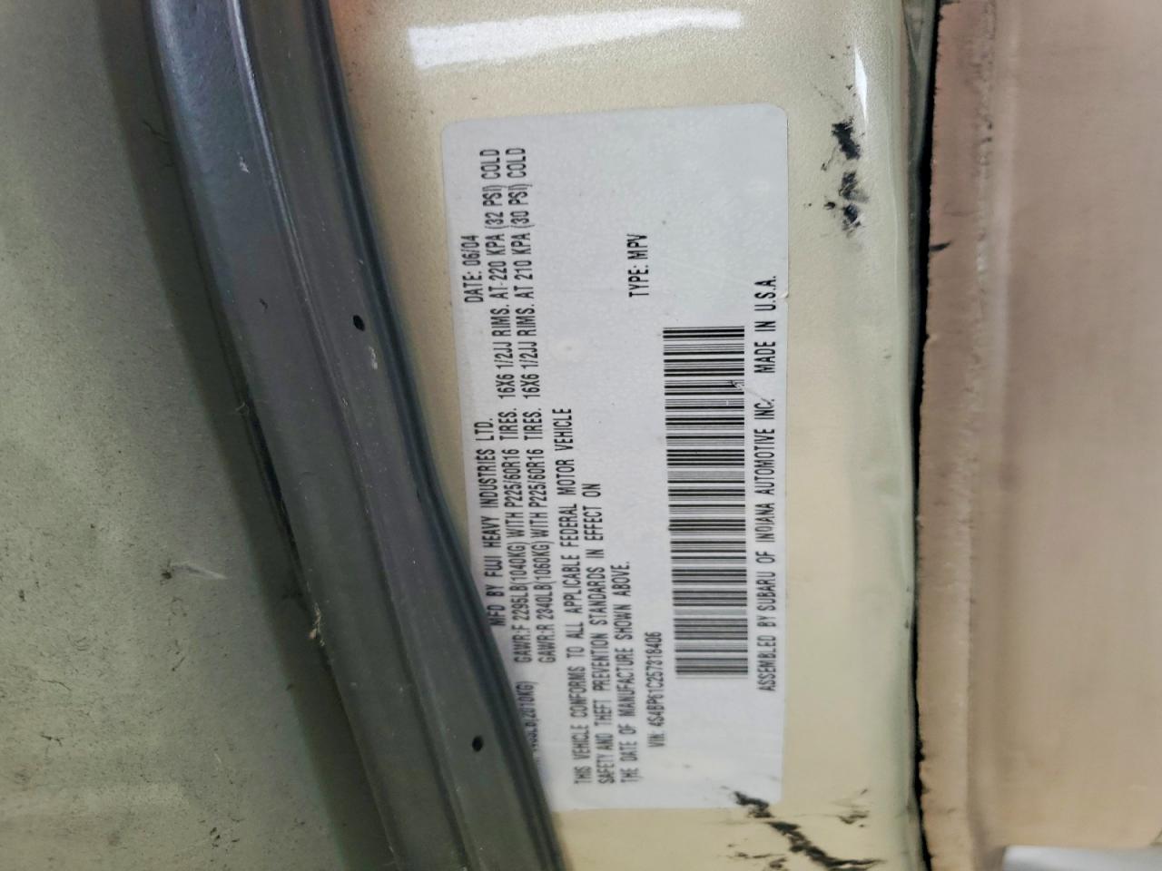 Subaru Legacy Outback 2.5i