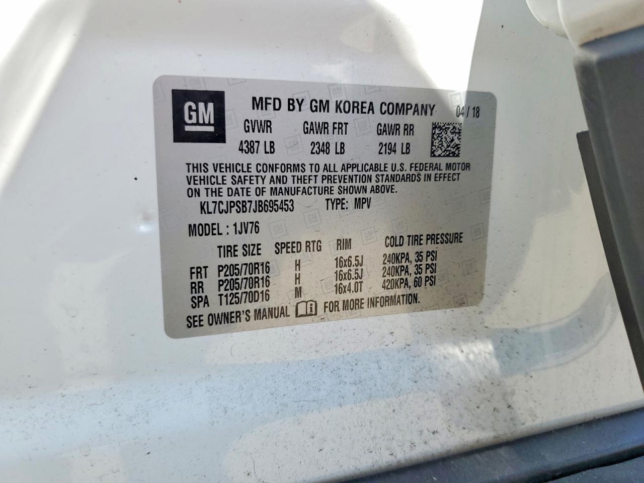 Chevrolet Trax 1lt