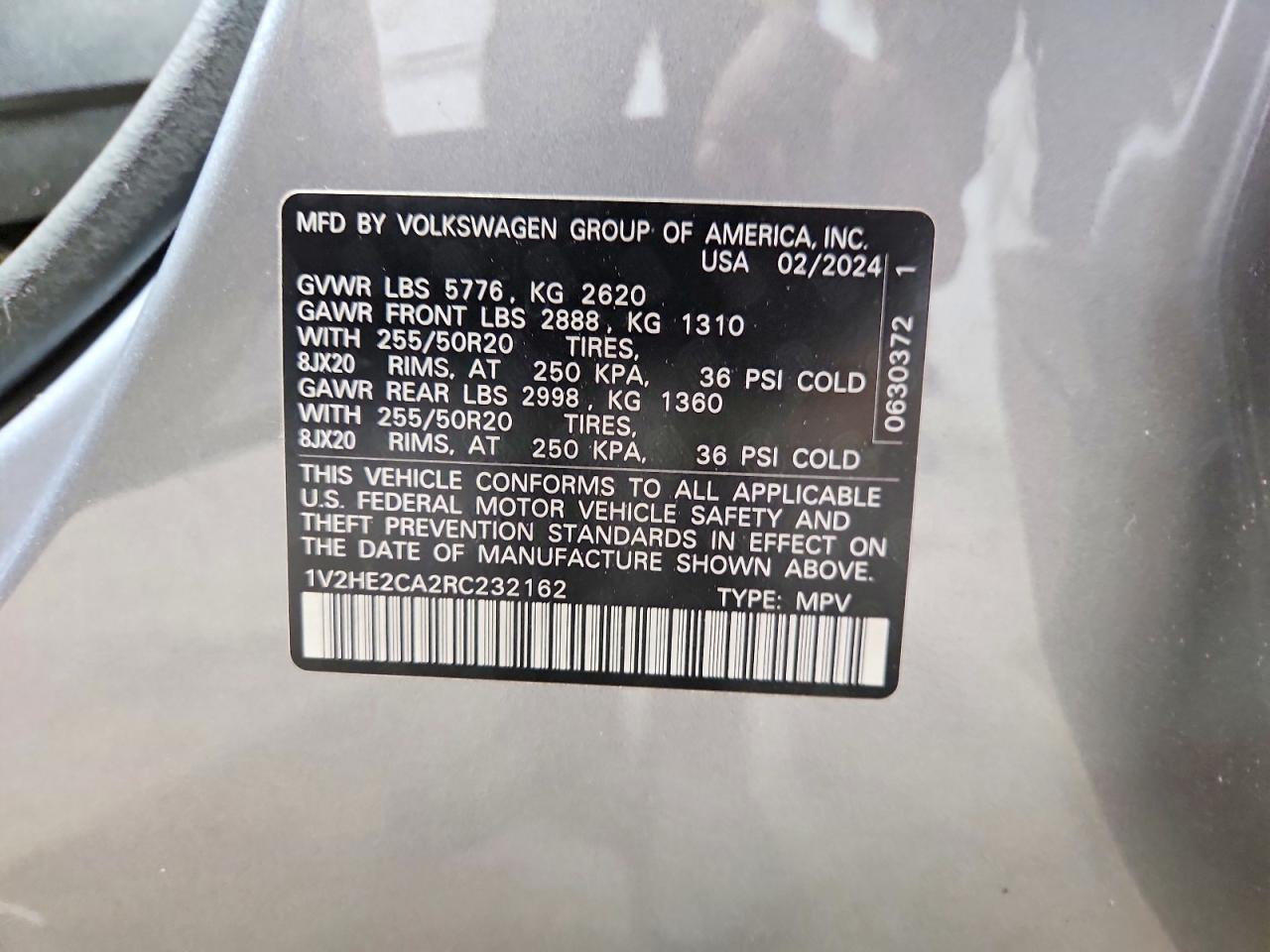 Volkswagen Atlas Se
