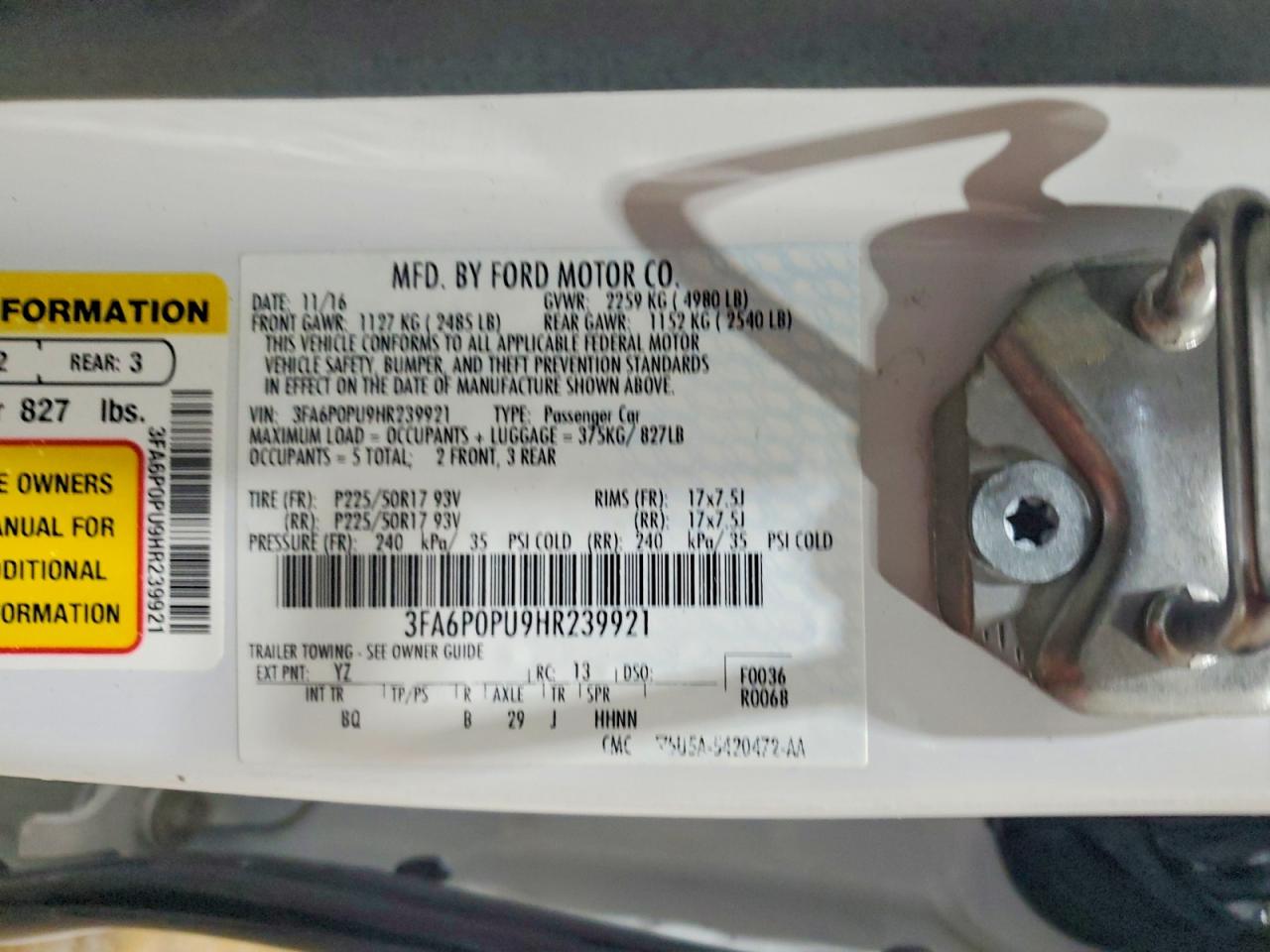 Ford Fusion Se Phev