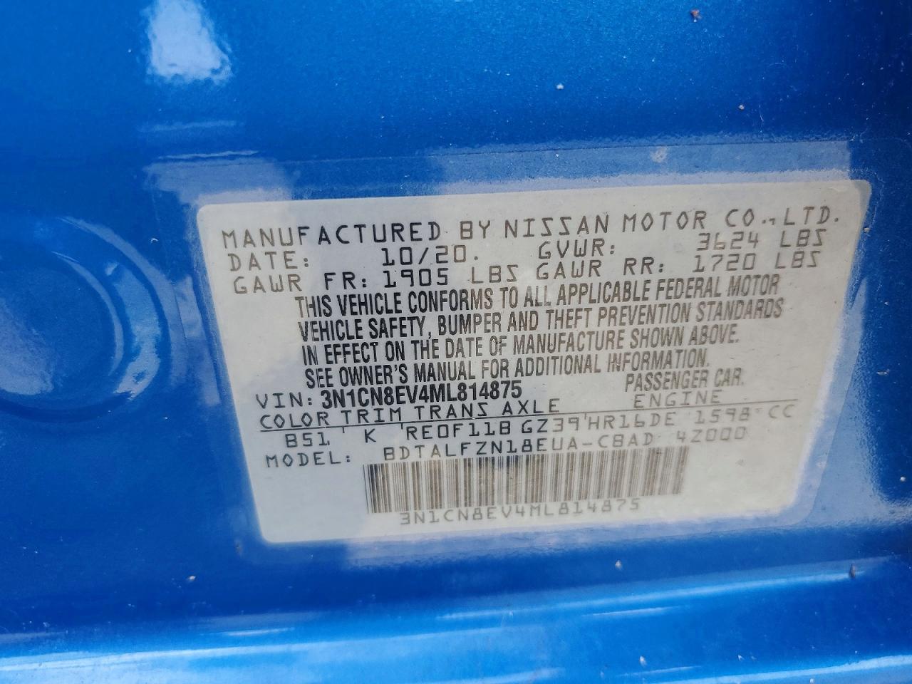 Nissan Versa Sv