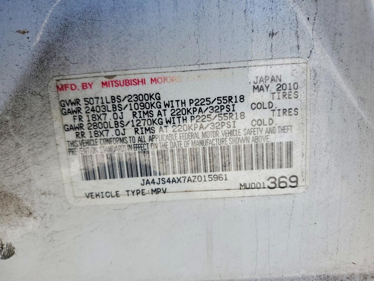 Mitsubishi Outlander Xls