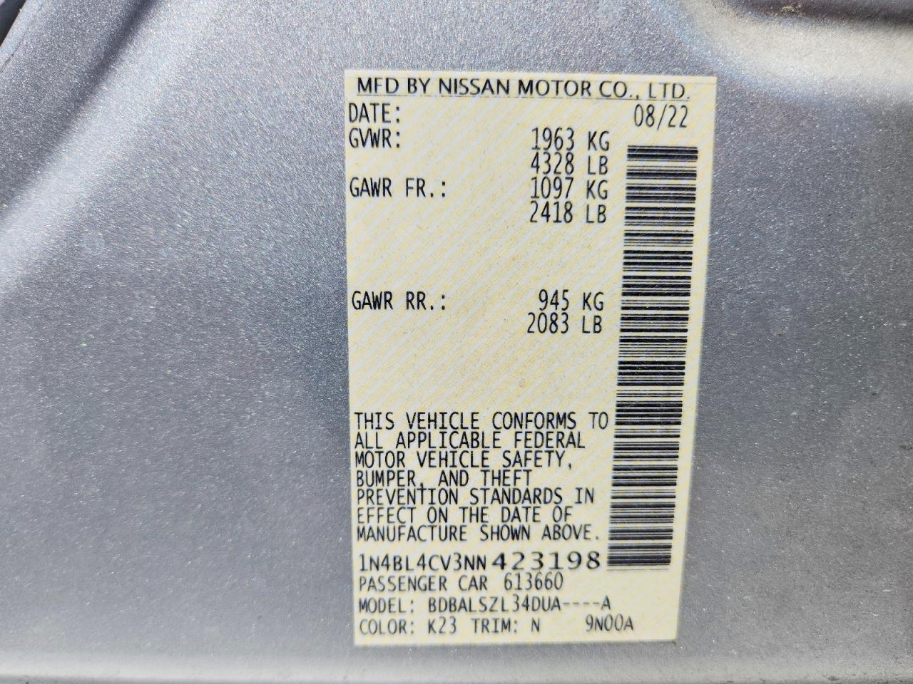 Nissan Altima Sr