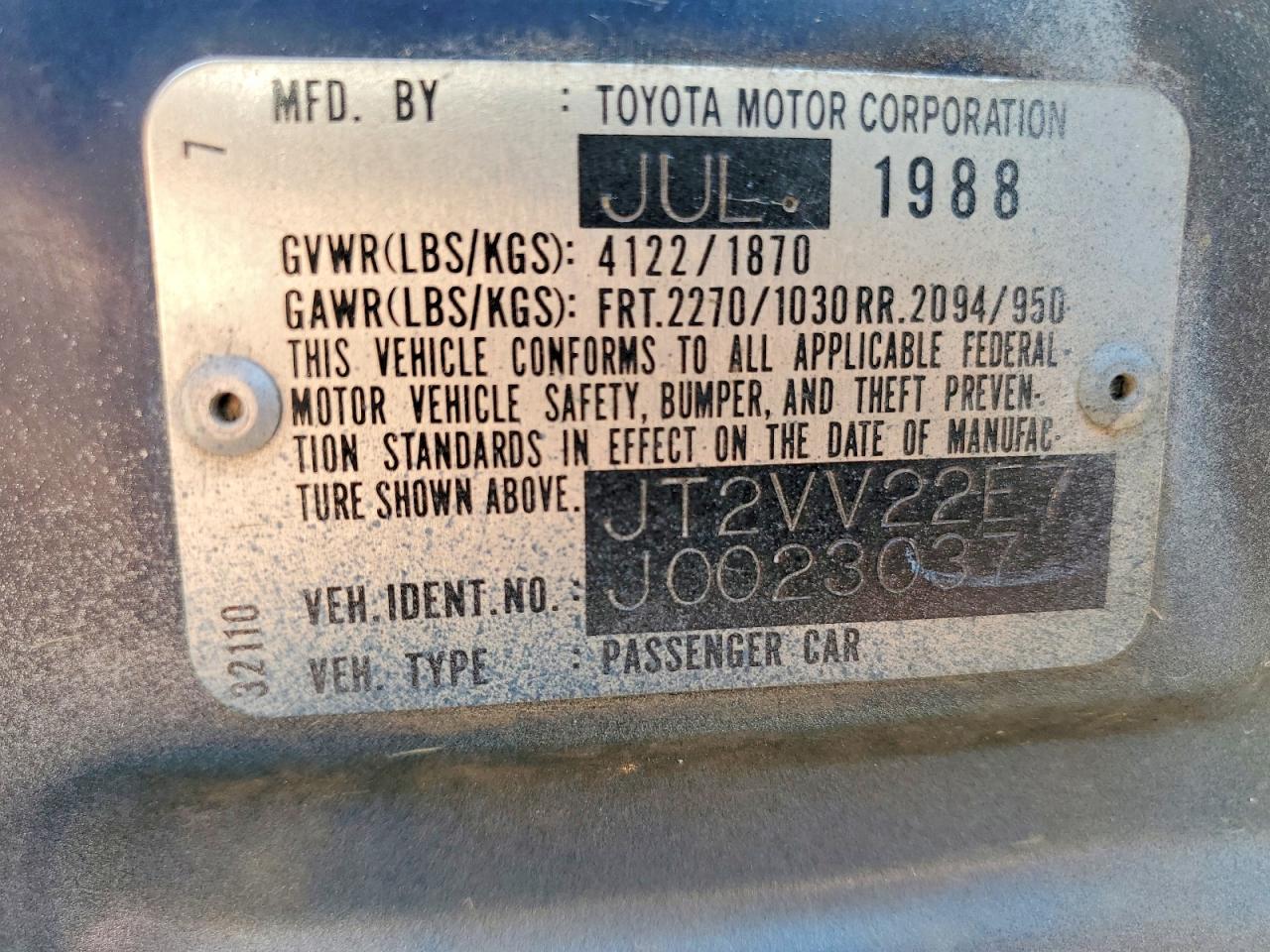 Toyota Camry Le