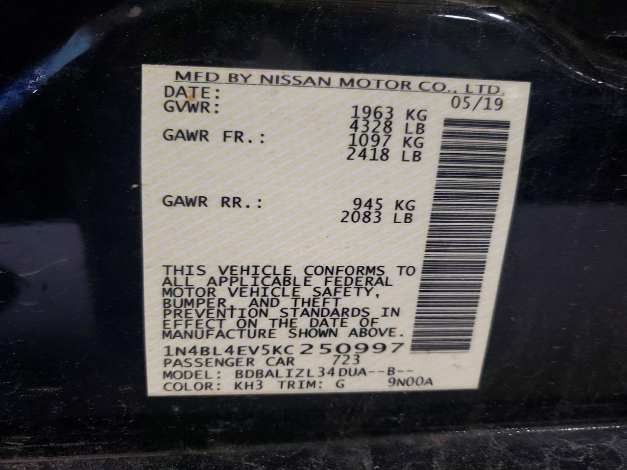 Nissan Altima Sl