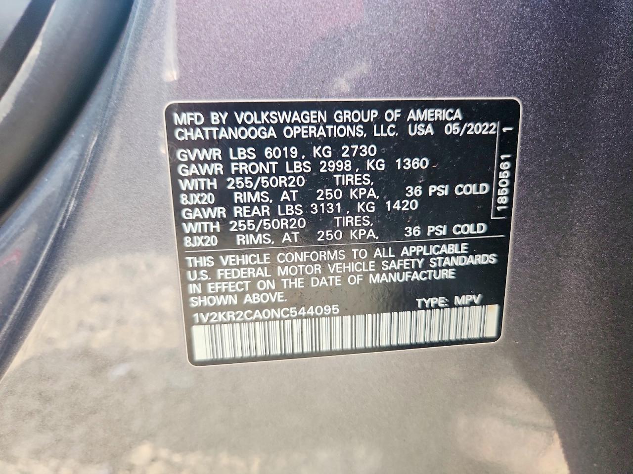 Volkswagen Atlas Se