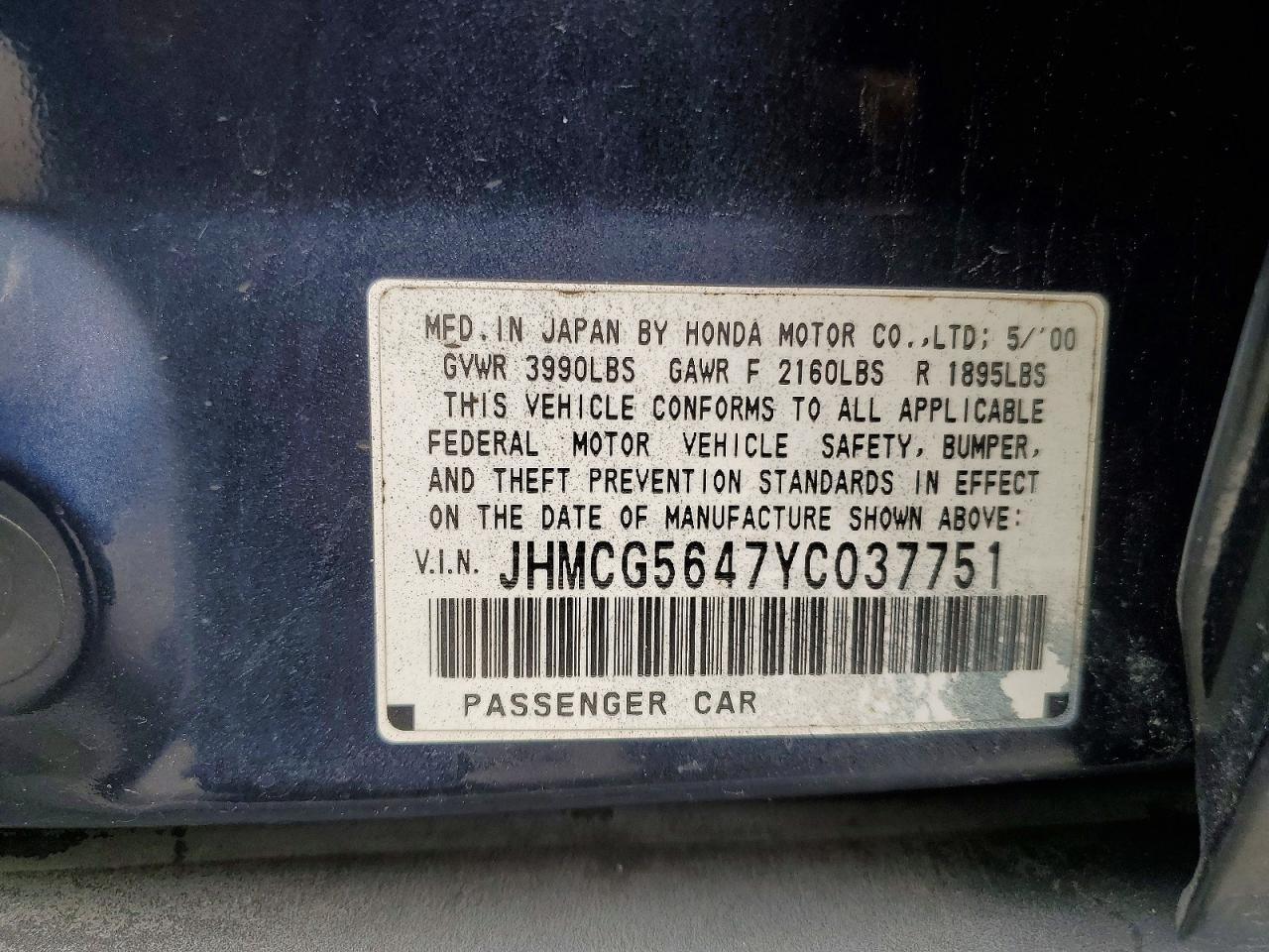 Honda Accord Lx