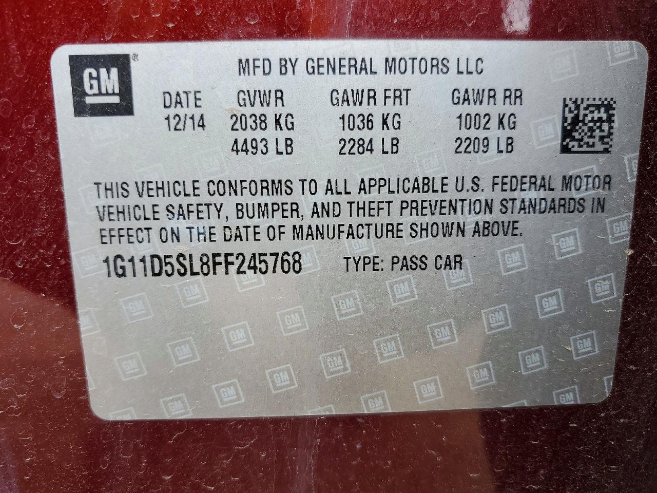 Chevrolet Malibu 2lt