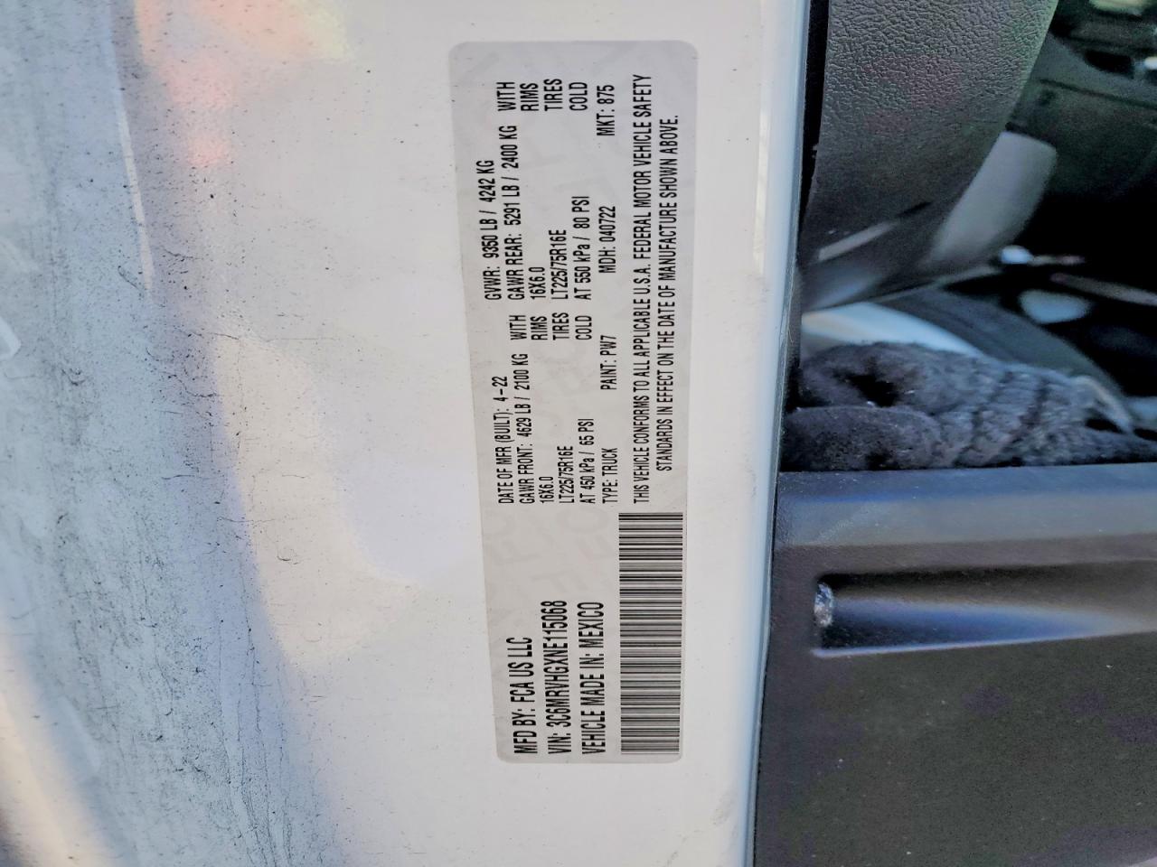 Ram Promaster 3500 High