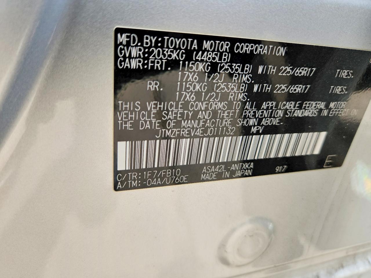Toyota RAV4 Le