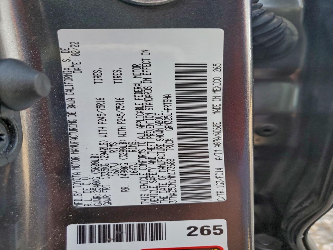 Toyota Tacoma Sr5 V6