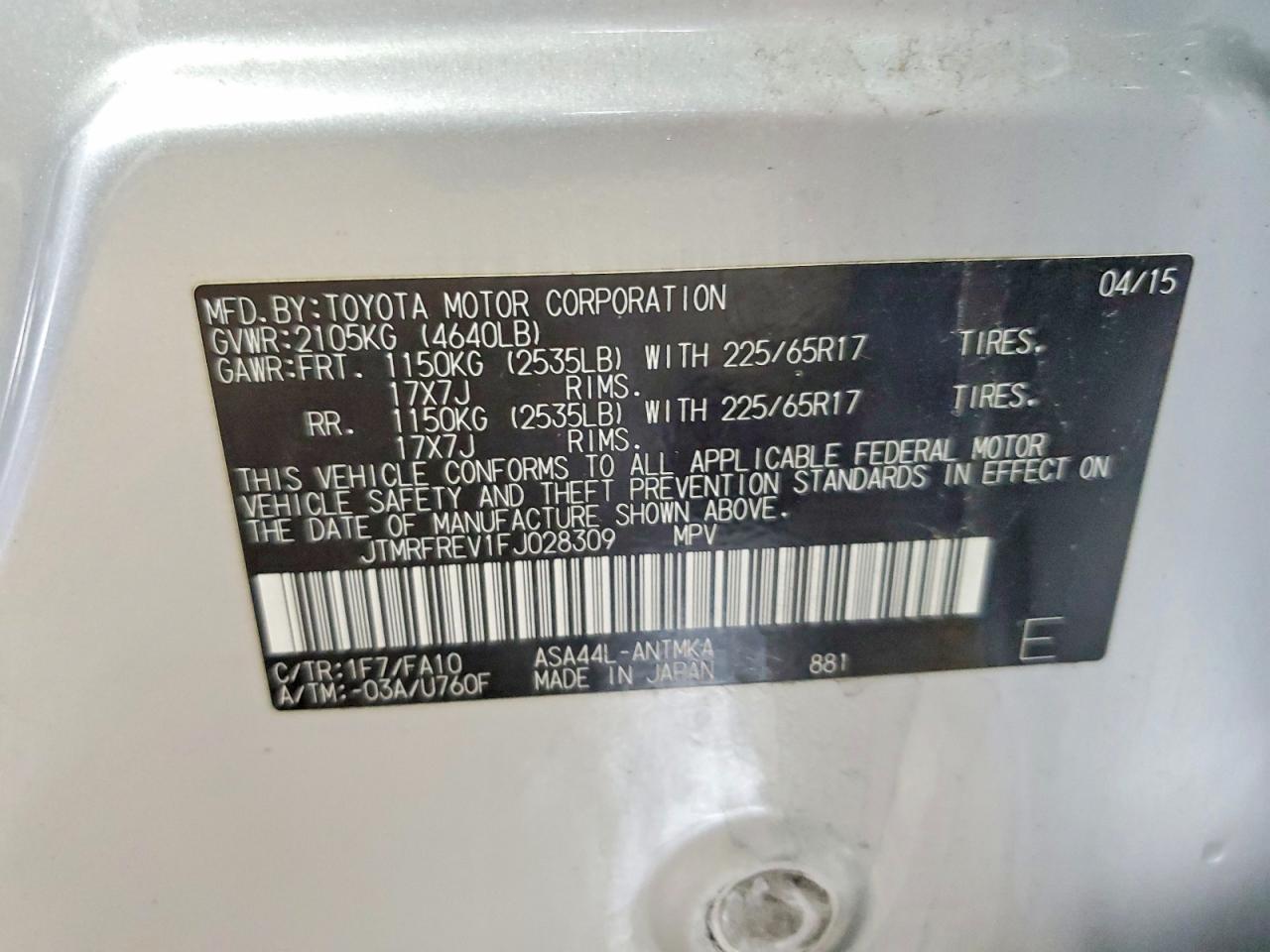 Toyota RAV4 Xle