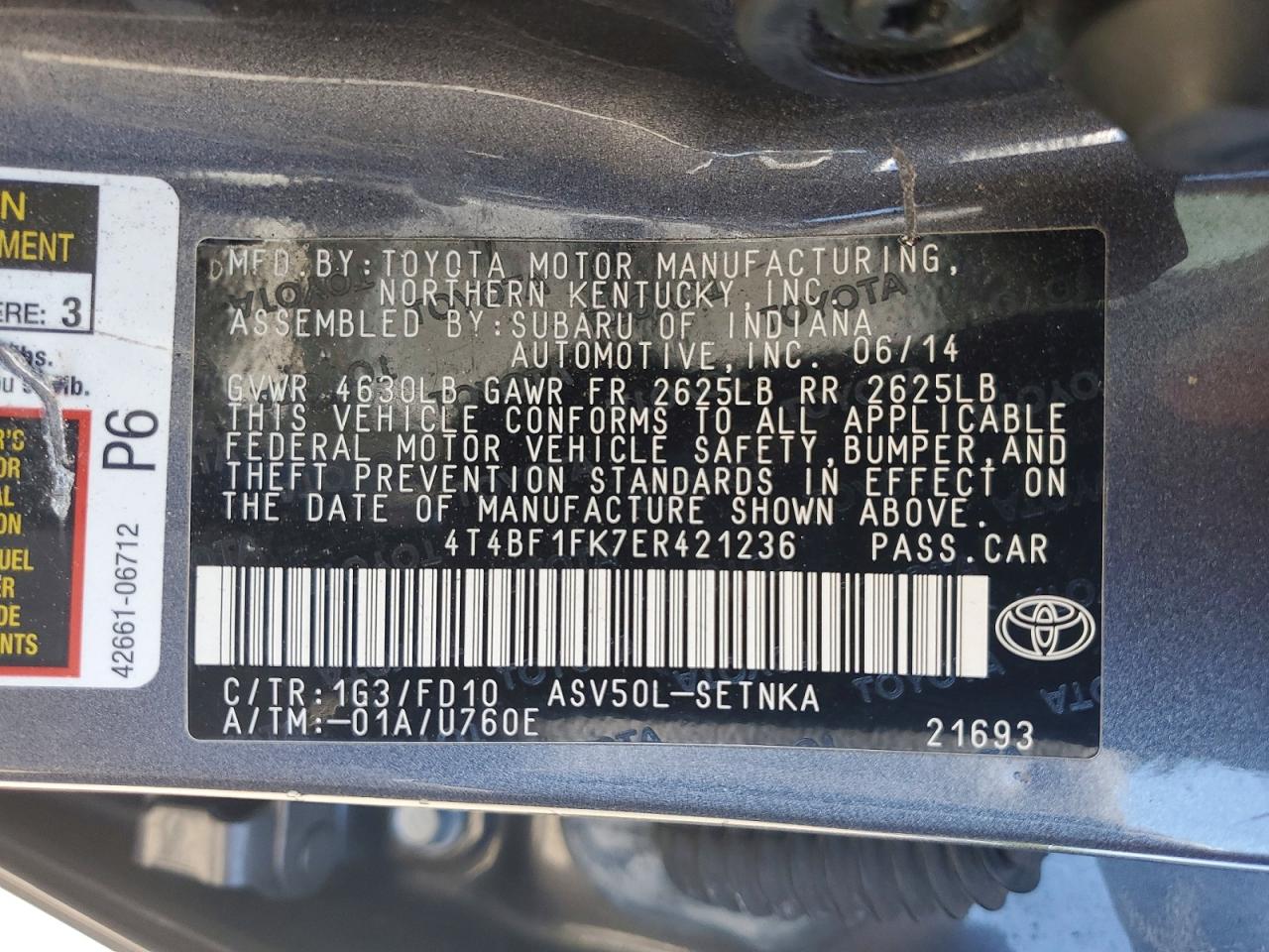 Toyota Camry Le