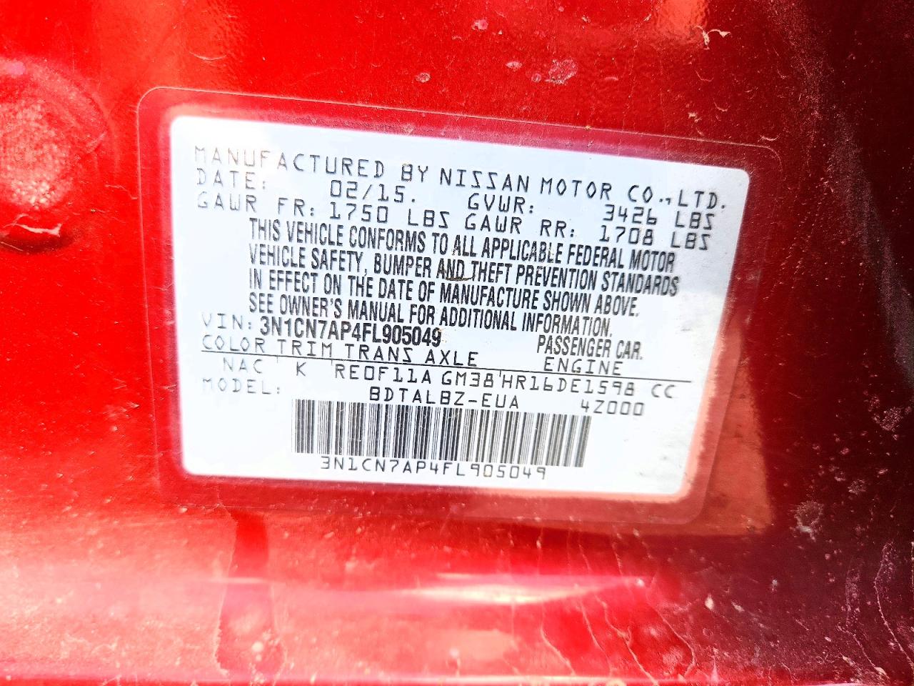 Nissan Versa 1.6 Sv