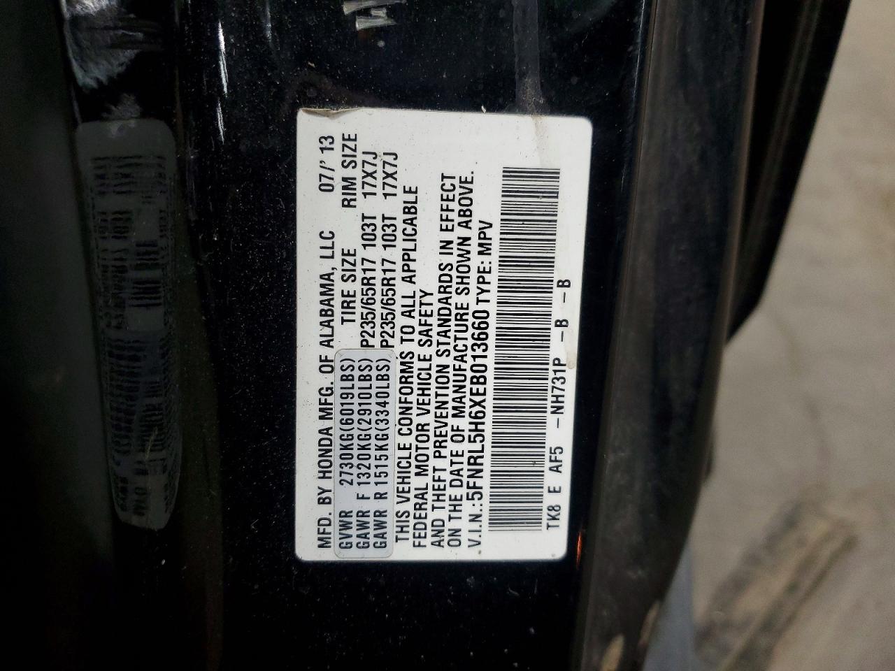 Honda Odyssey Exl