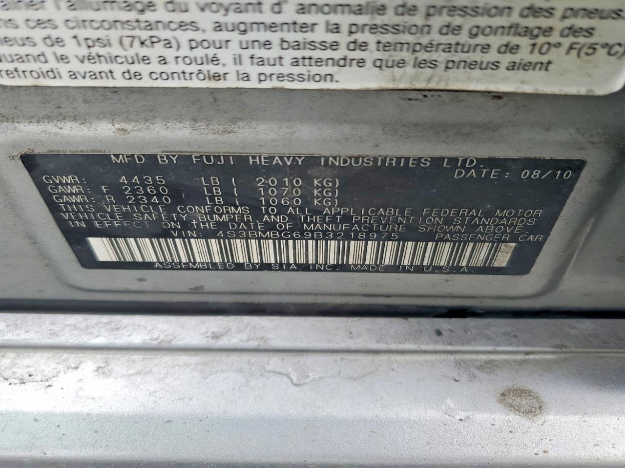 Subaru Legacy 2.5i Premium