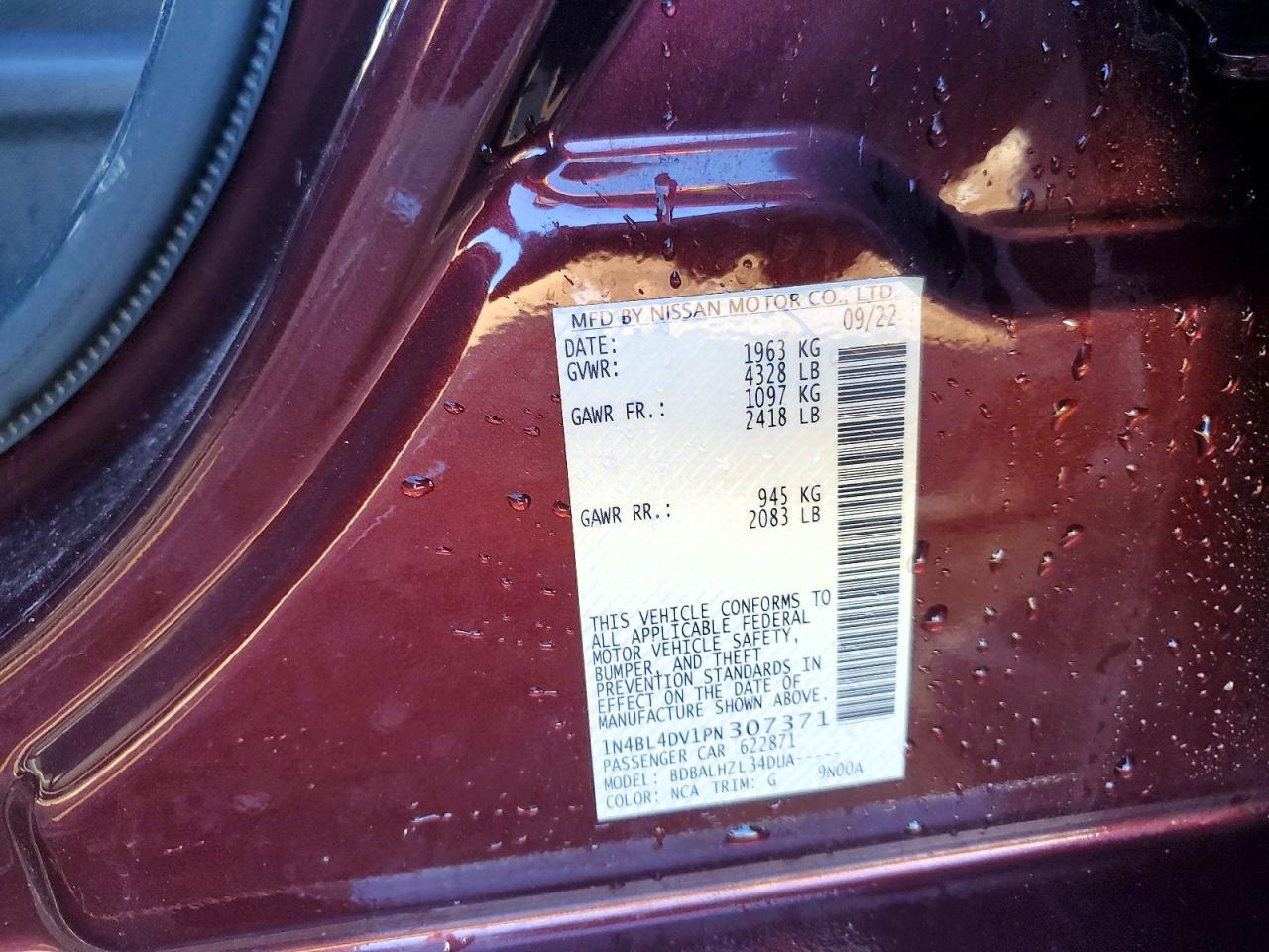 Nissan Altima 2.5 Sv