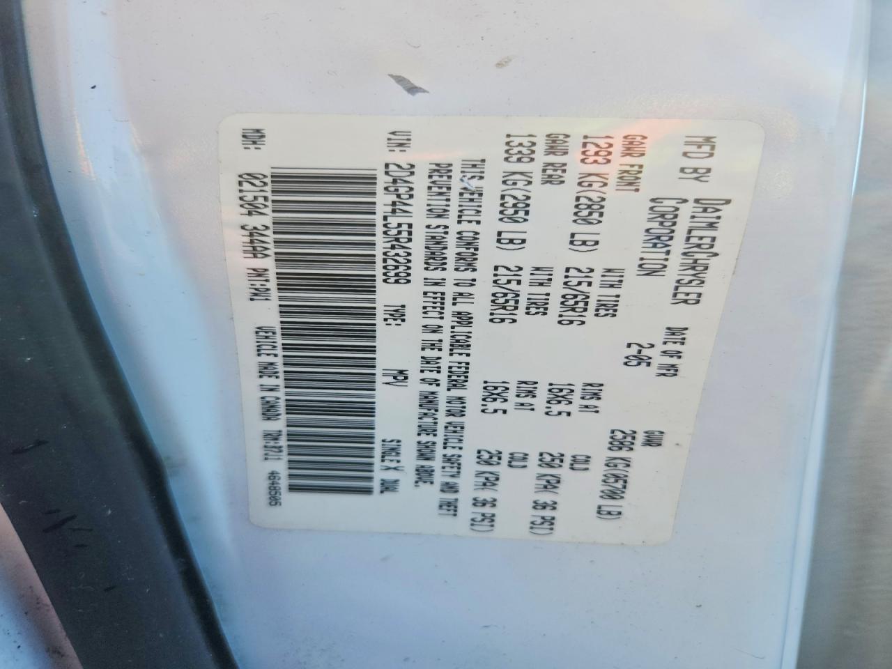 Dodge Caravan Sxt