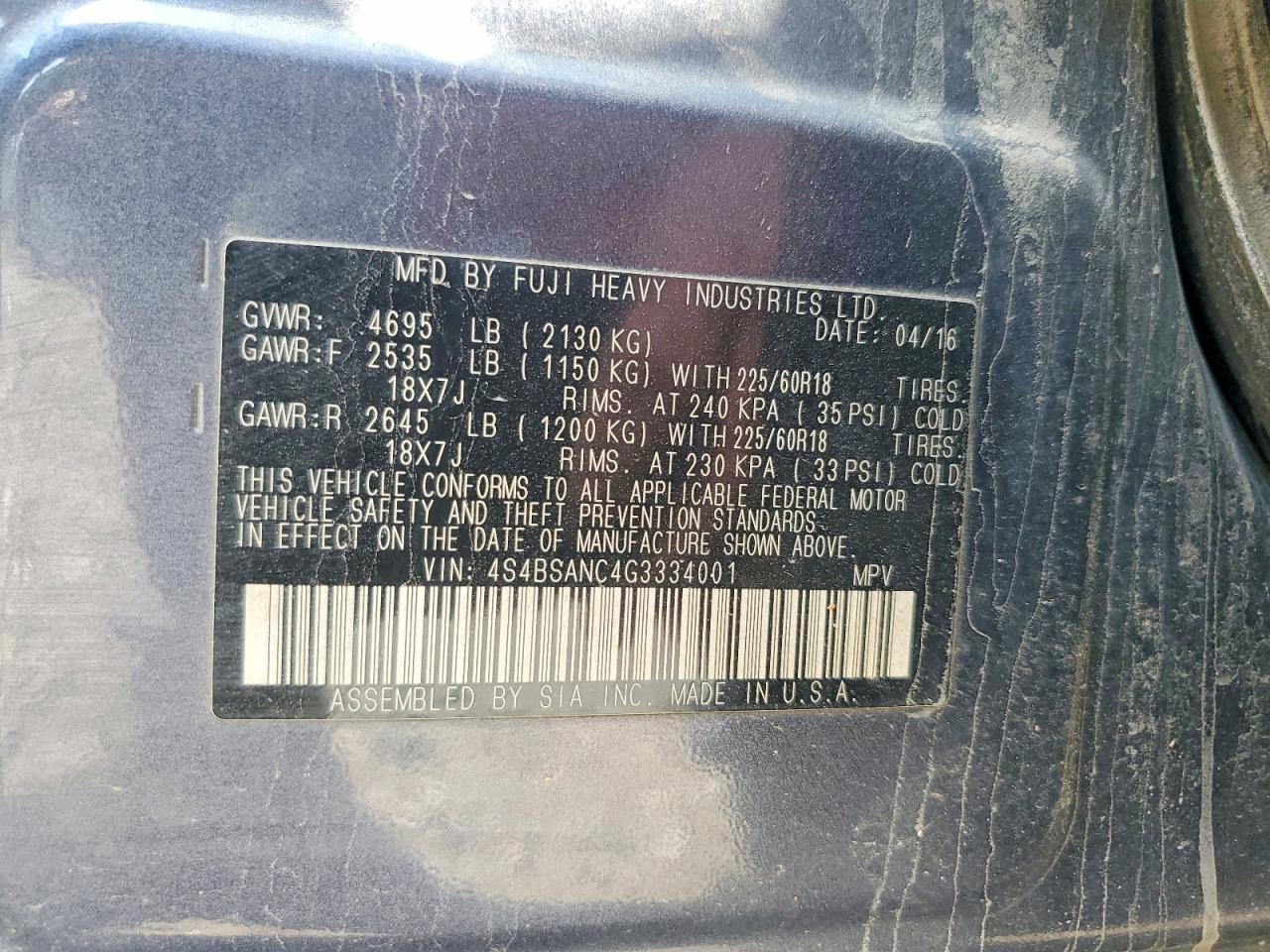 Subaru Outback 2.5i Limited