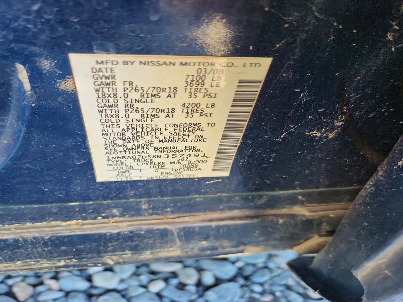 Nissan Titan Xe Ffv