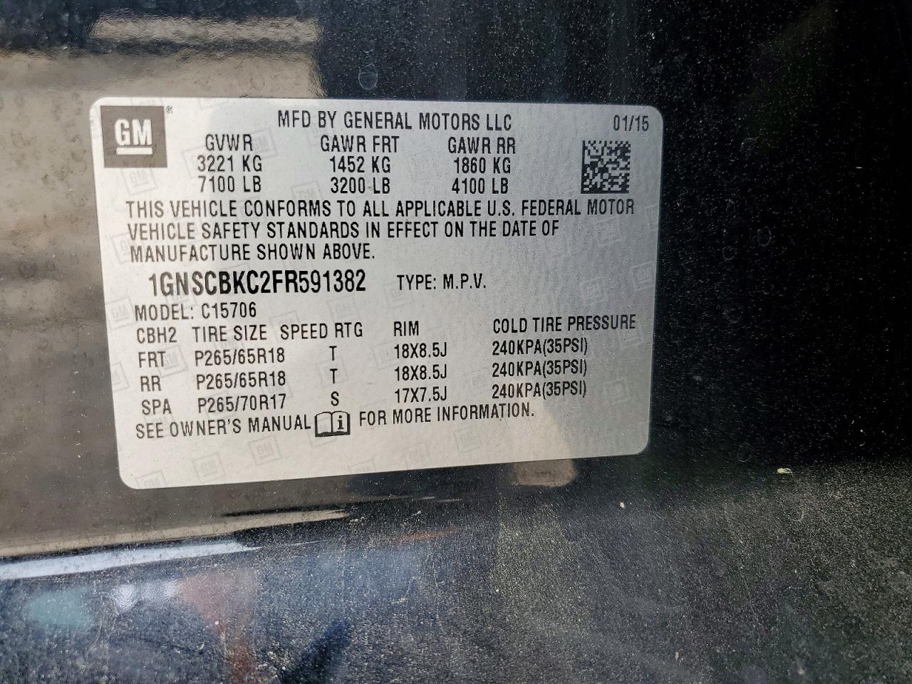 Chevrolet Tahoe C1500 Lt