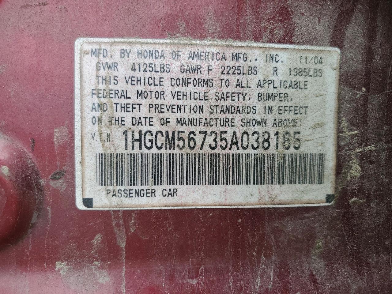 Honda Accord Ex