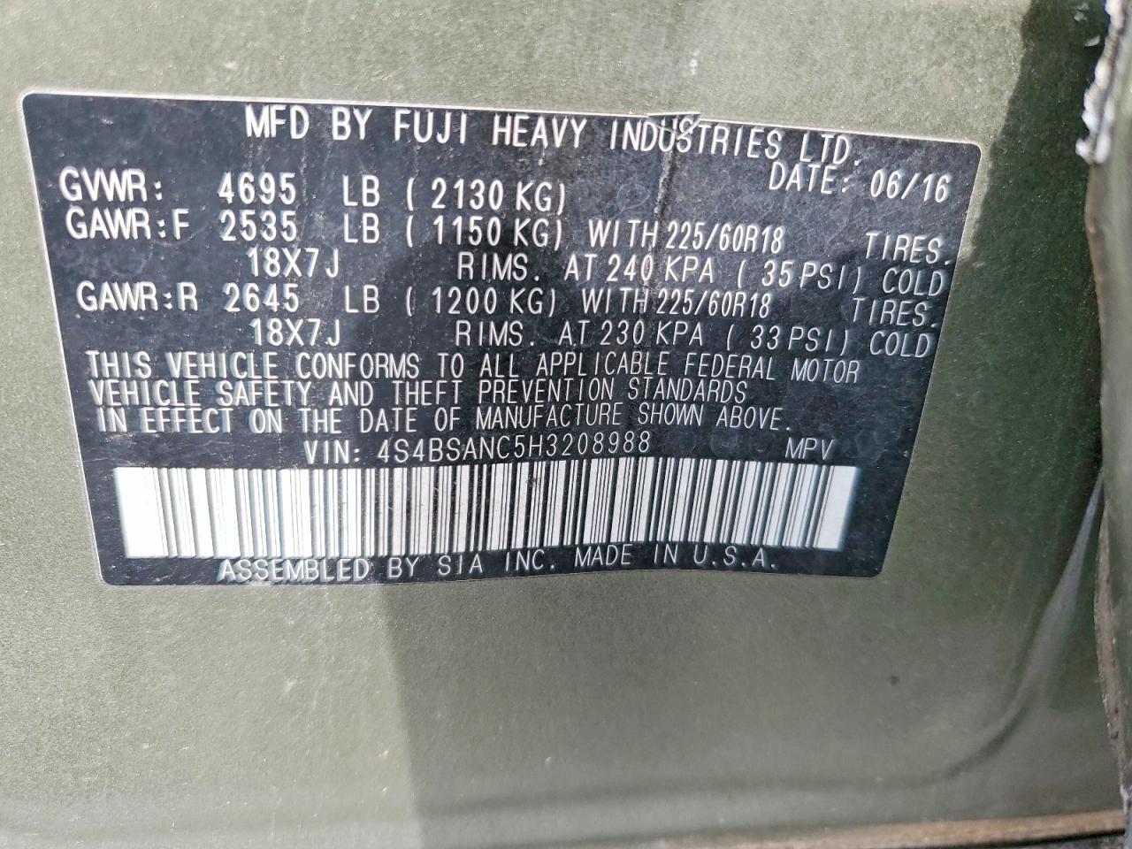 Subaru Outback 2.5i Limited
