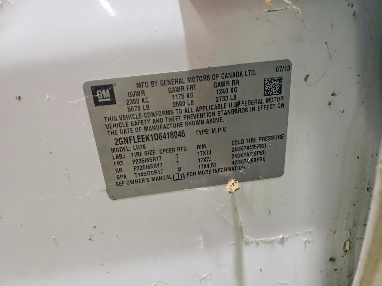 Chevrolet Equinox Lt