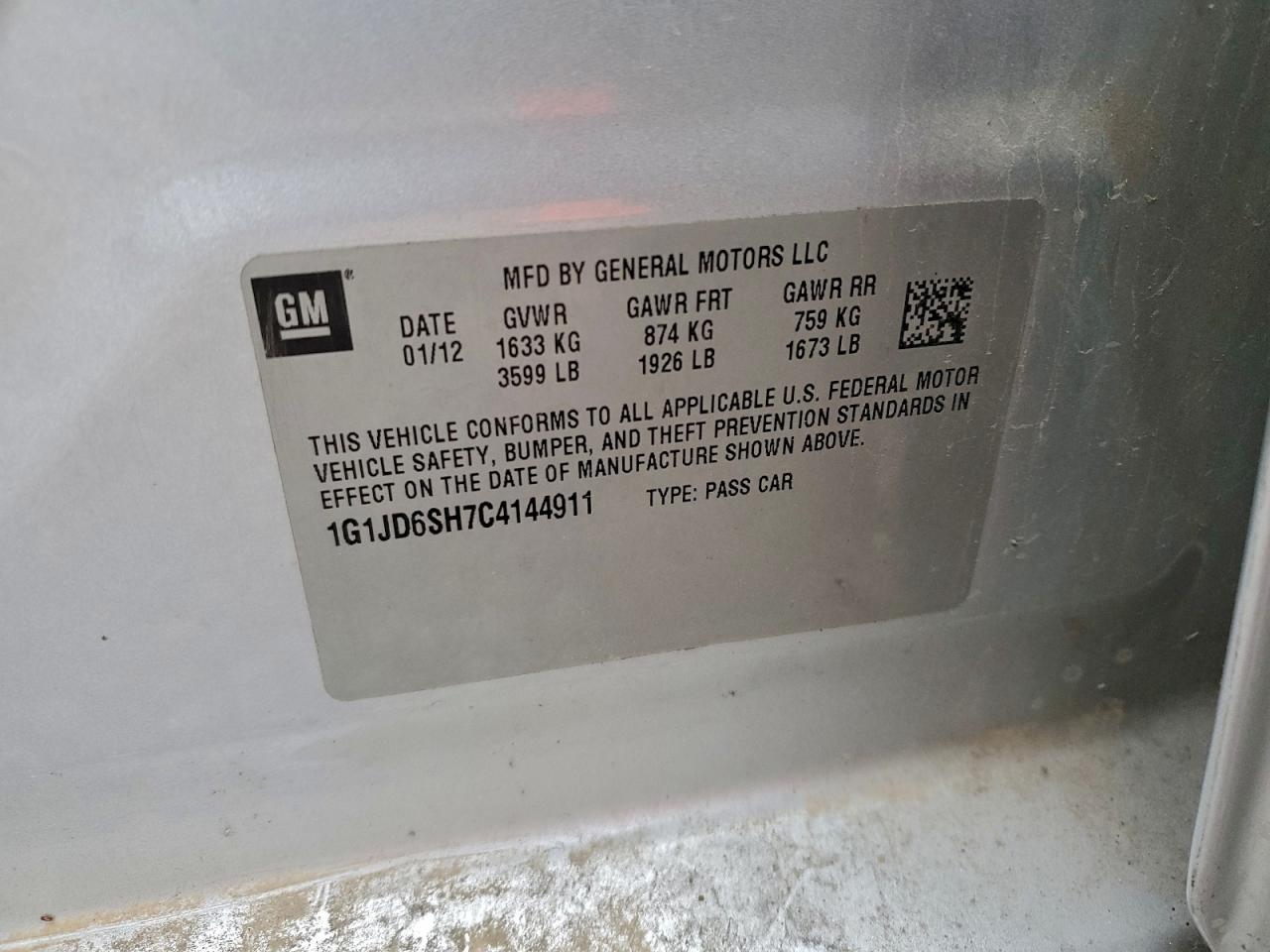 Chevrolet Sonic Lt