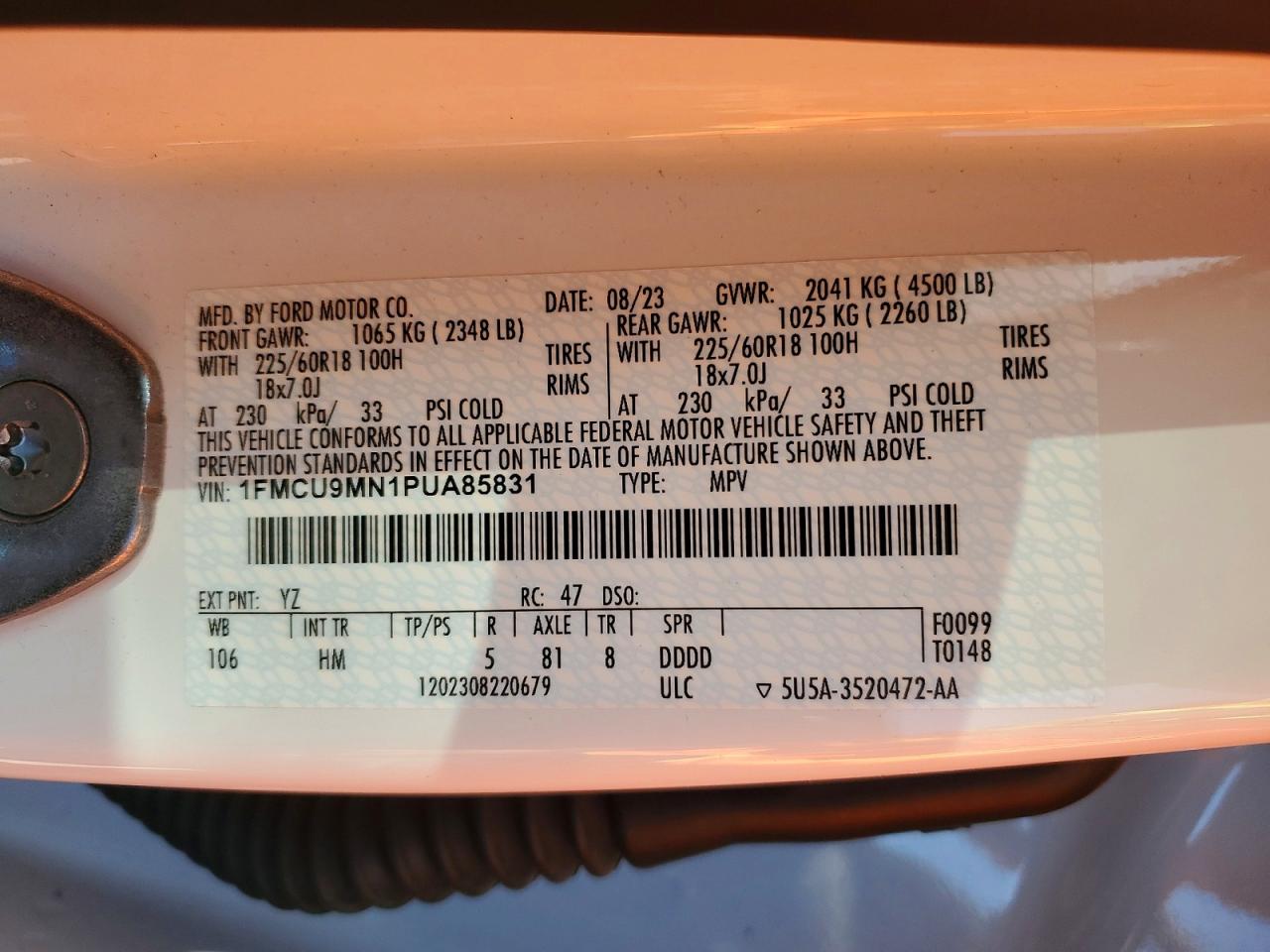 Ford Escape St Line