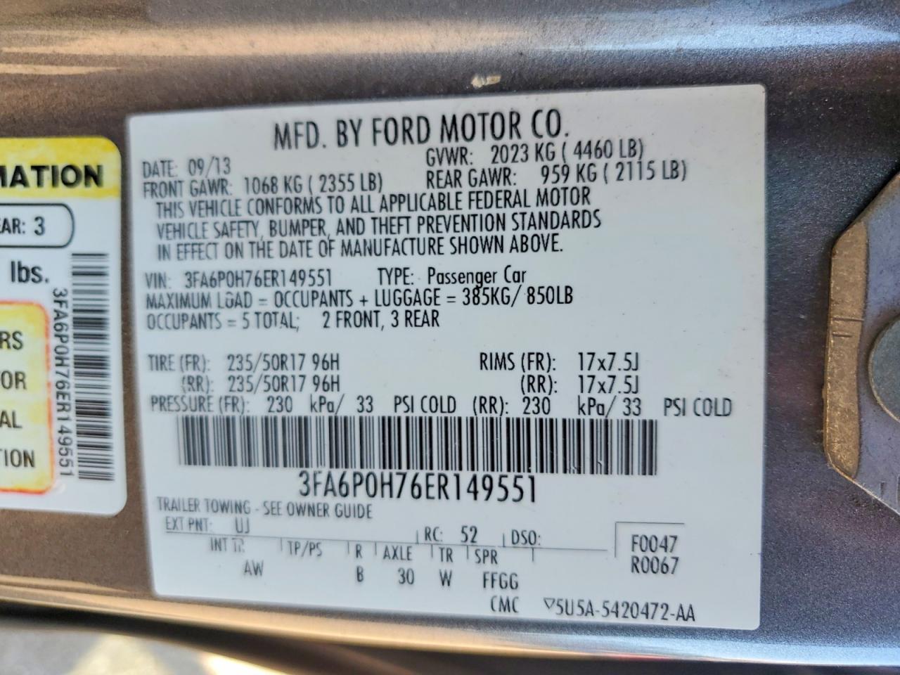 Ford Fusion Se