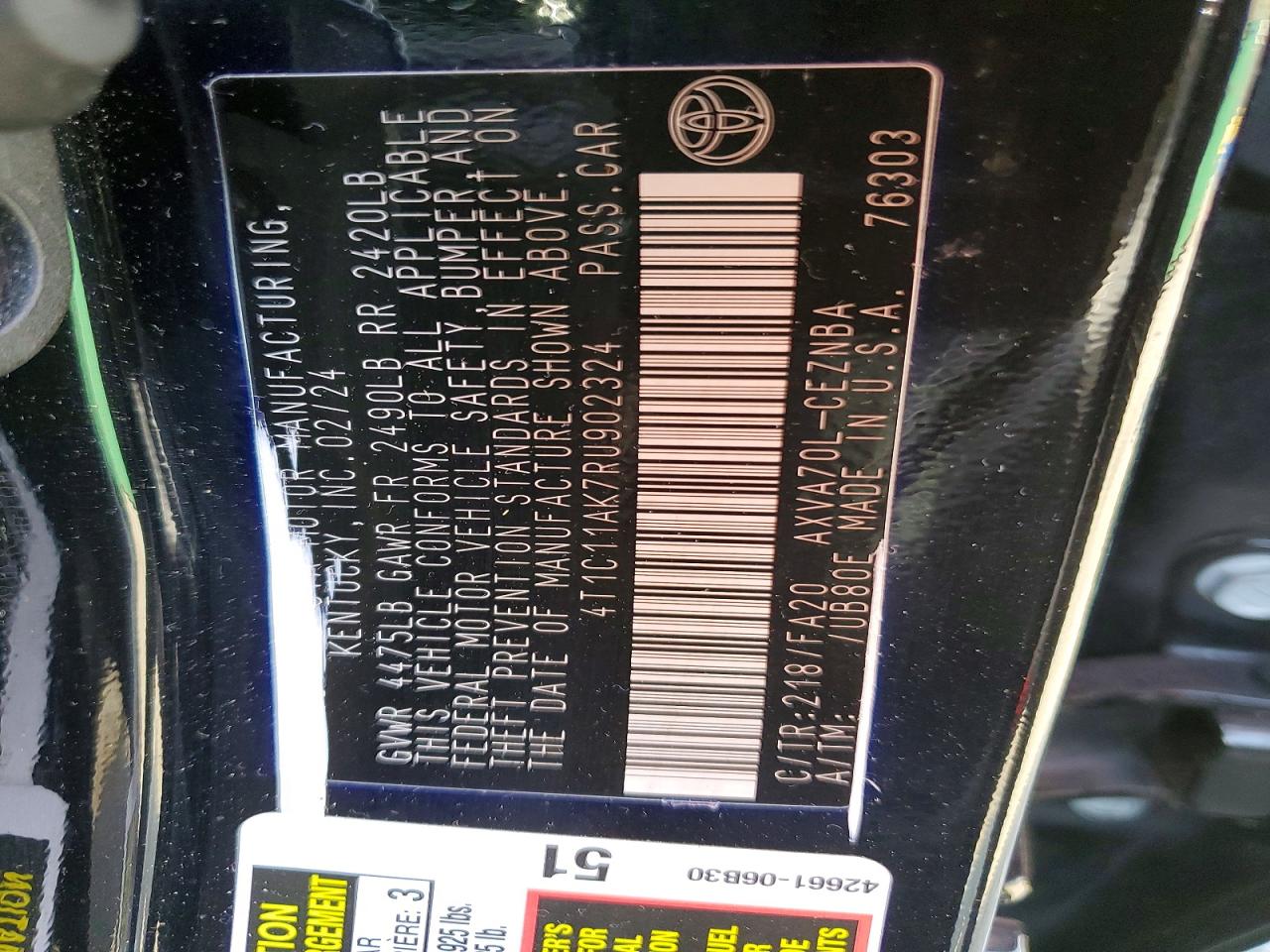 Toyota Camry Le