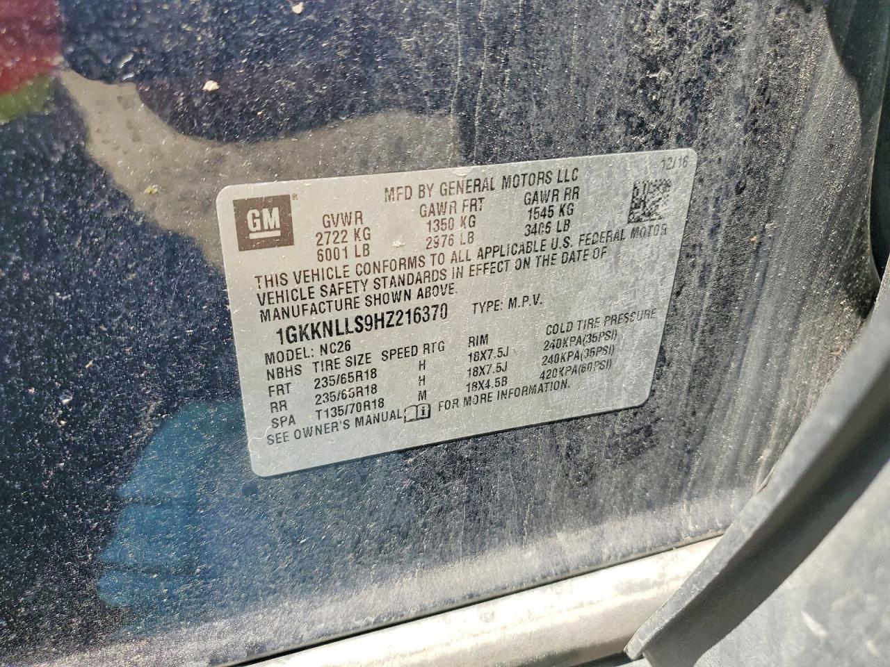 GMC Acadia Sle