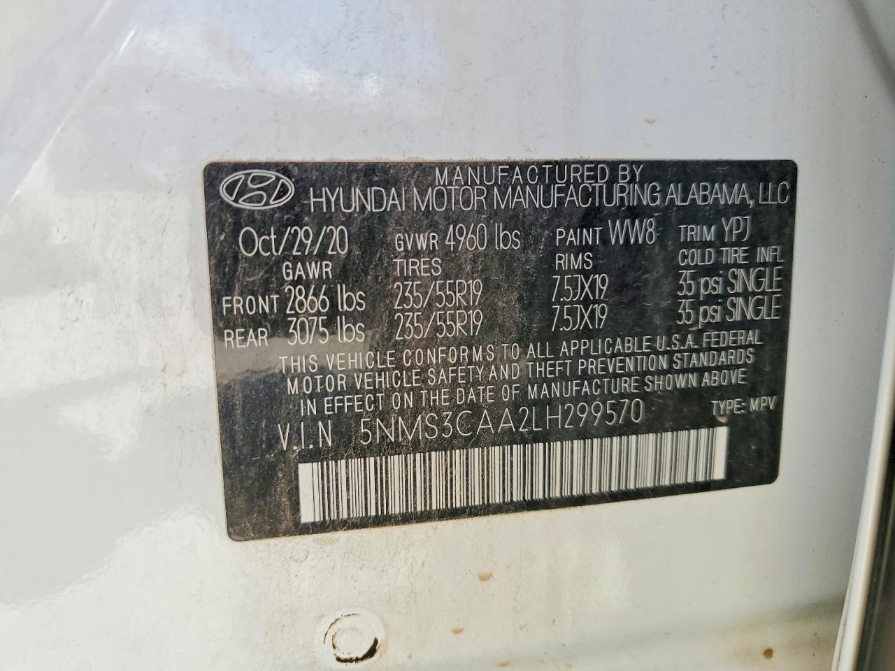 Hyundai SANTA FE Sel 2.0t